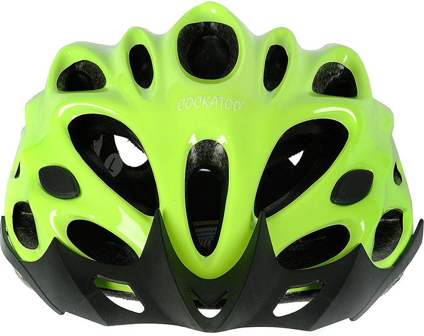 Lime green bicycle helmet sales