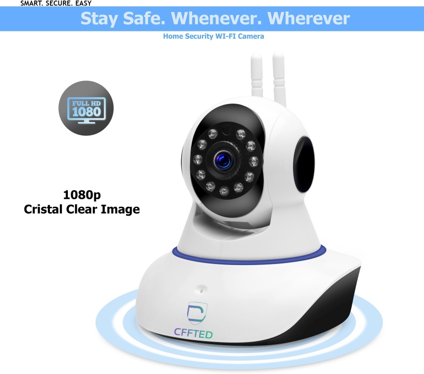 Buy CLUB BOLLYWOOD Smart IP WiFi Camera Wireless Network Camera Security  Mention Detector Defender for Family 720P HD CCTV Camera Build-in  MIC/Speaker for Android iOS PC