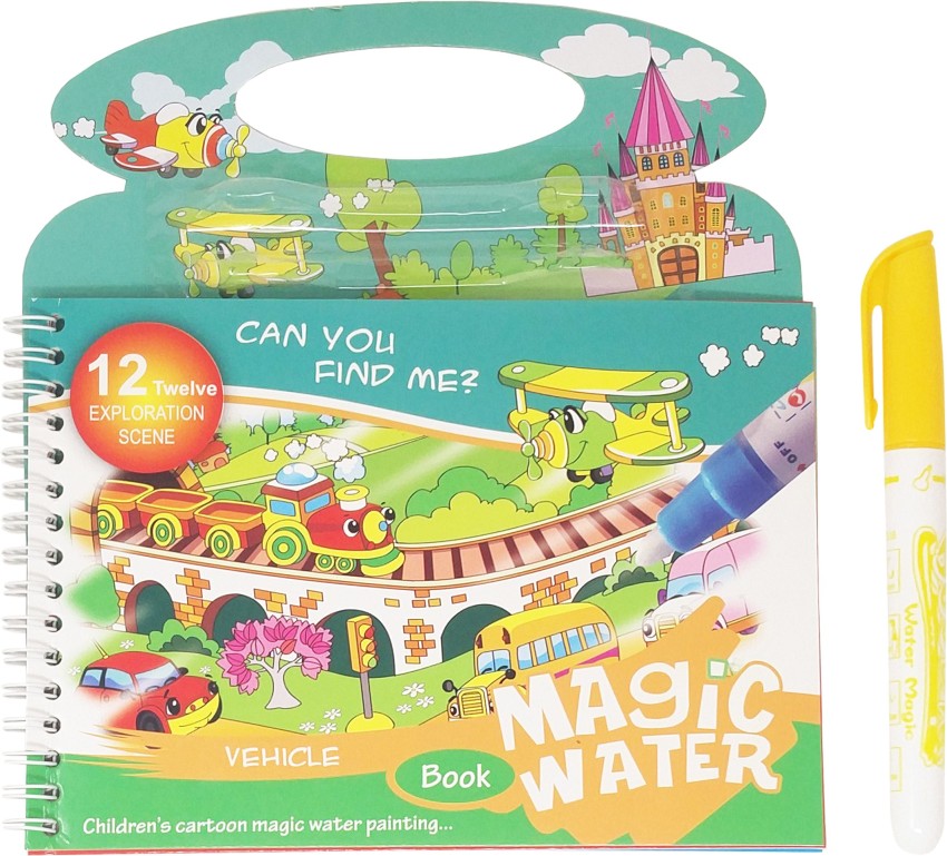 Parteet Reusable Magic Water Painting Book Magic Doodle Pen Kids Coloring  Doodle Drawing Board Games Child Educational Toy / Magic Book Water Painting  for Kids Price in India - Buy Parteet Reusable