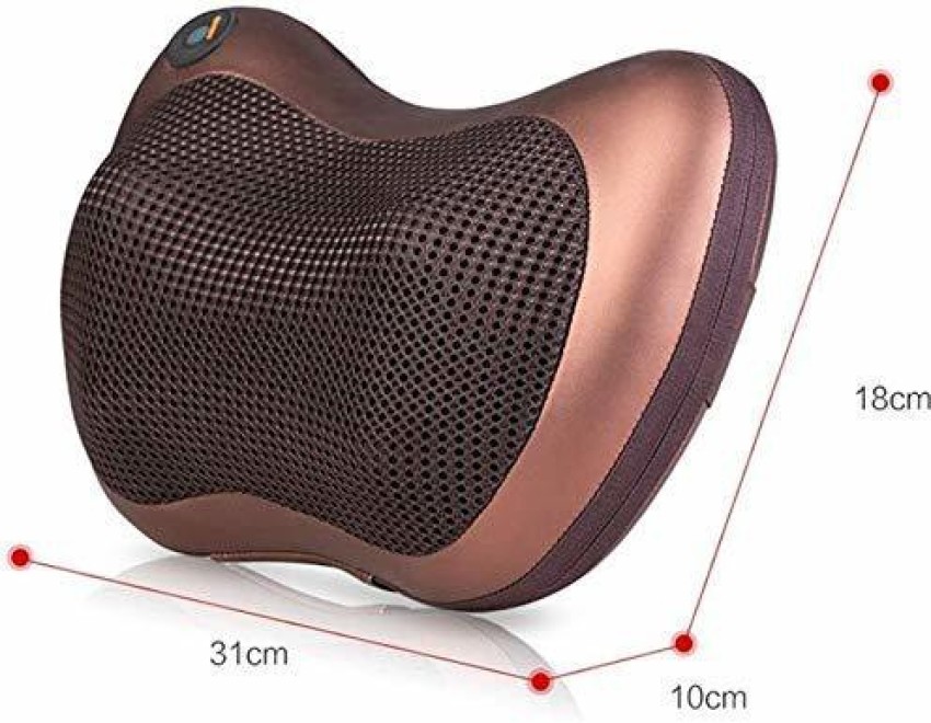 Magic Makers Deep Kneading Neck Back Massager with Heat - Brown