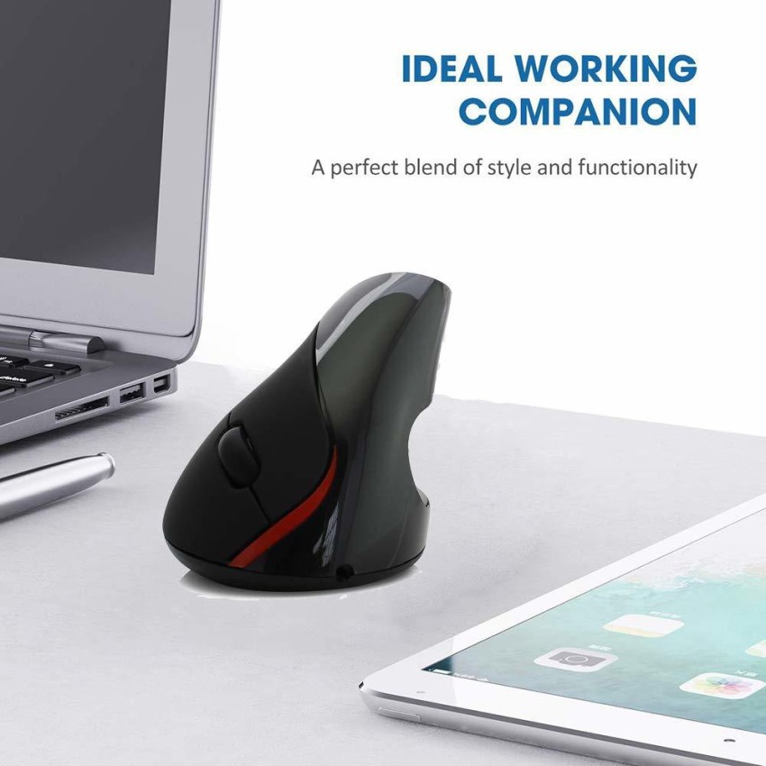 Ergonomic Wireless Vertical Mouse - Comfortable Grip - Little Finger Rest