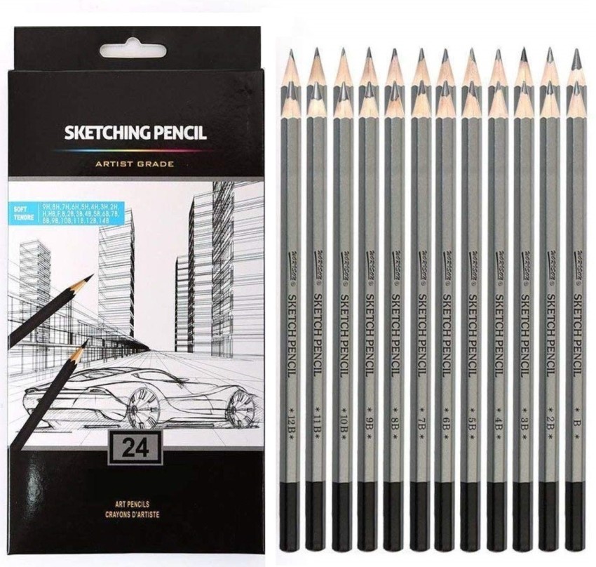 Drawing Pencils Set, 51 Pack Professional Sketch Pencil Set in