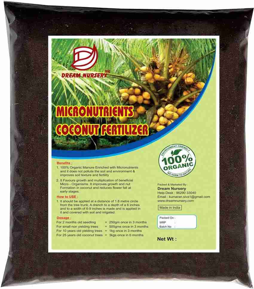 Fertilizer for store coconut tree