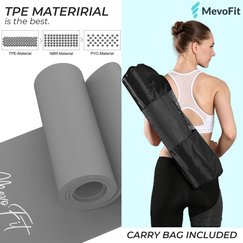MevoFit Active Gear: Reversible TPE Yoga Mats for Men & Women