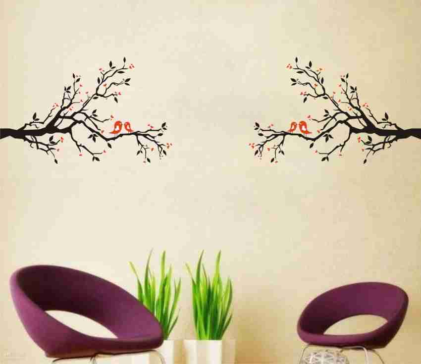 Baby wall sticker 55.88 cm Blowing Air Love Tree Heart Tree Owl Couple  Hanging On Tree Home Wall Decal Self Adhesive Sticker Price in India - Buy  Baby wall sticker 55.88 cm