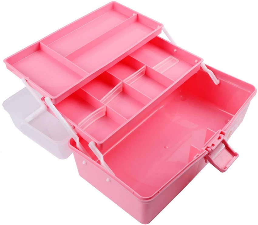 Three Layers Fold Tool Box Waterproof Safety Case Shockproof