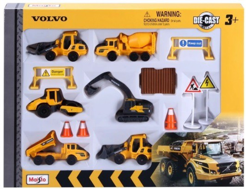 Construction site shop toy set