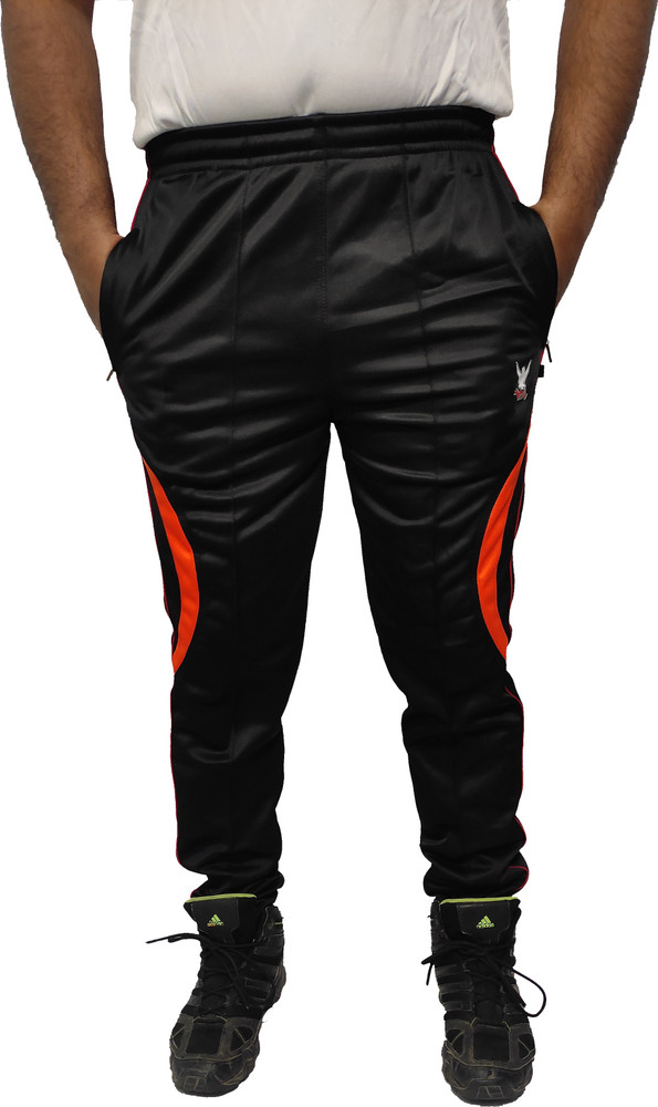Orange and new arrivals black track pants