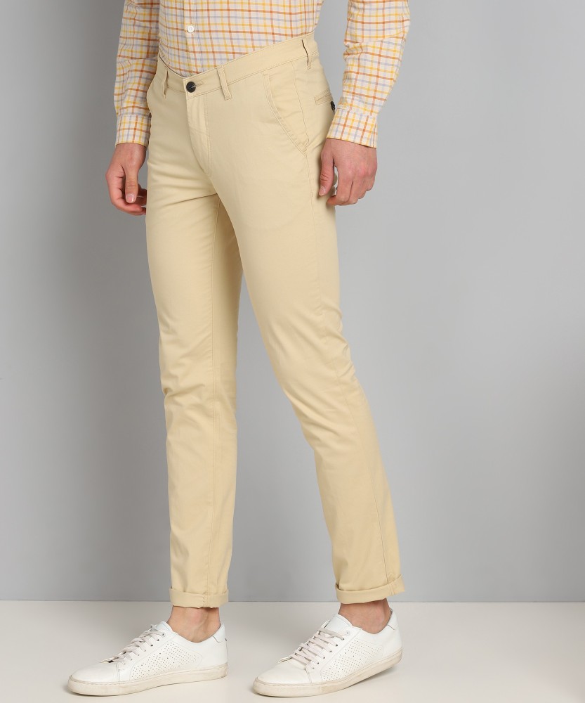 Buy Men Olive Green Solid Slim Fit Chino Trousers online  Looksgudin