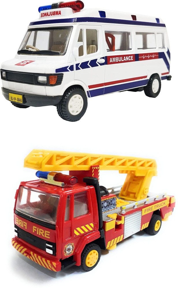 FunBlast Ambulance Toy for Kids with Light & Siren Sound – Pull Back  Friction Power Toy Vehicle for Kids Boys,Girls - Multicolor : :  Toys & Games