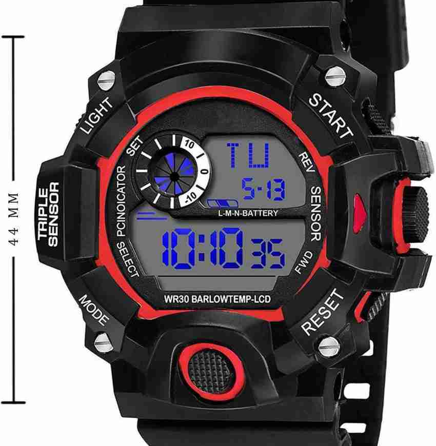 Nakshu S SHOCK Red Black S shock Red Black Digital watch