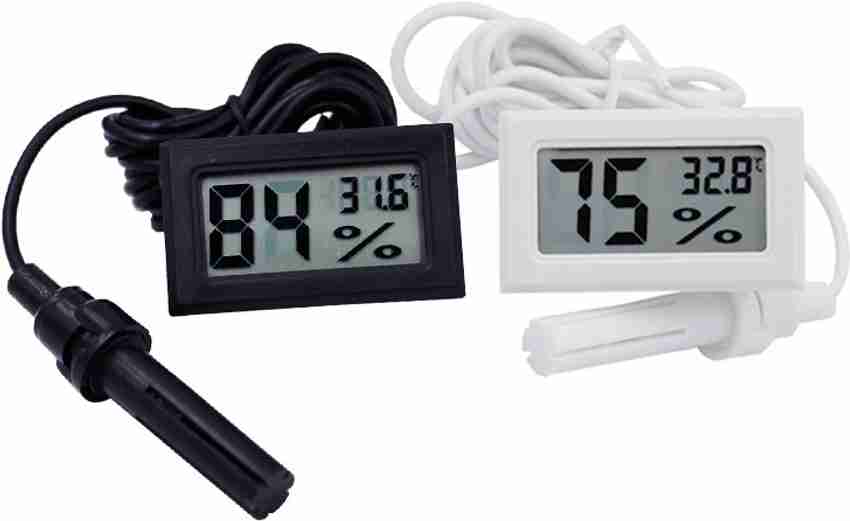 electrolight Best Selling White Black Mini LCD Digital Thermometer