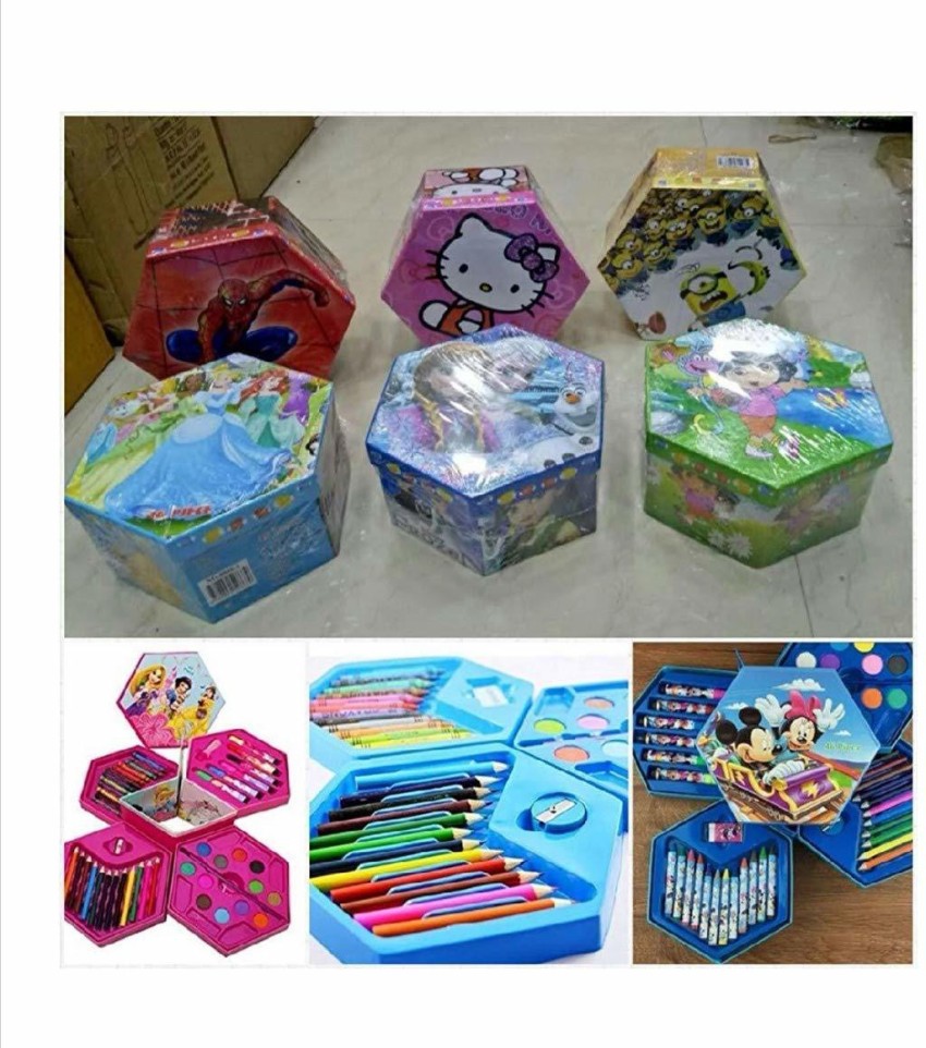 46 Pcs Drawing Set for Kids ,Set with Color Box, Pencil Colors