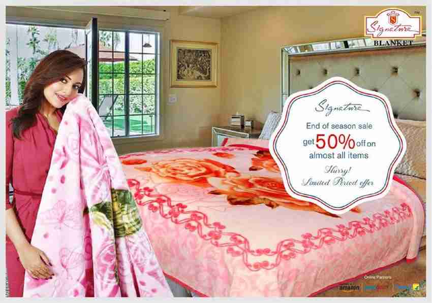 Platinum signature mink hotsell blanket price