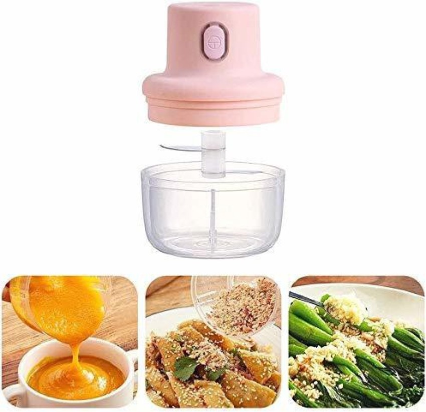 100ml/250ml Wireless Mini Electric Garlic Food Chopper Ginger Vegetable  Crusher Cutter Food Blender Processor