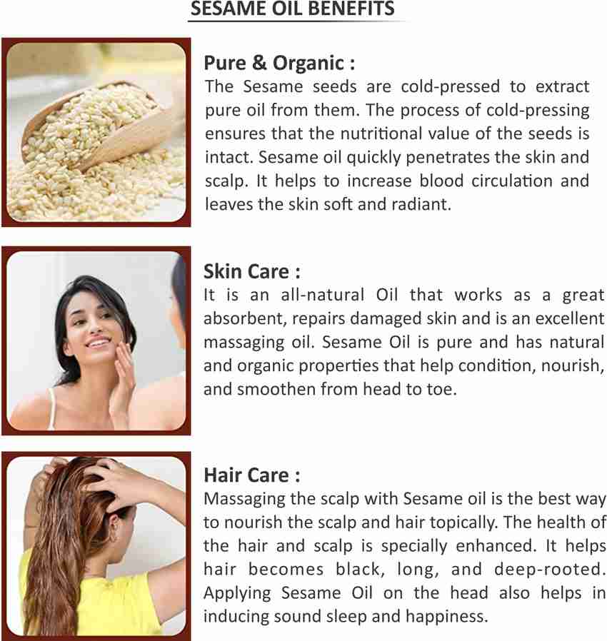 What Are The Benefits Of Coldpressed Sesame Oil As Hair