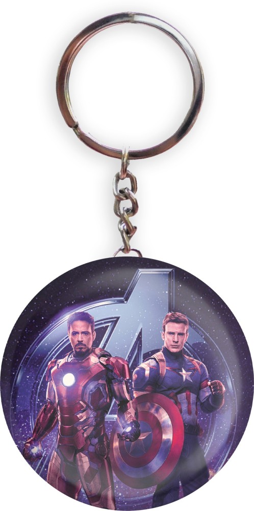 HOLA Avengers Iron Man And Captain America D1 Key Chain Price in