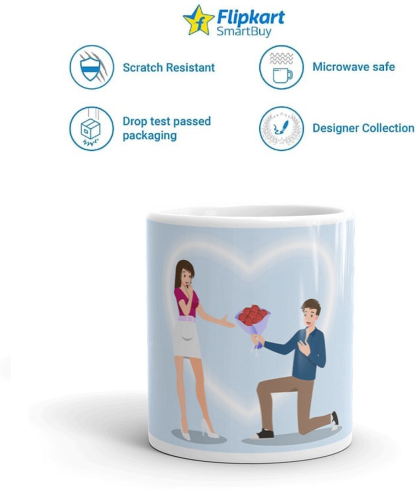 Flipkart SmartBuy LOVE Couple Ceramic Coffee Mug Price in India