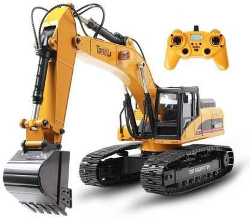 Metal toy best sale excavator remote control