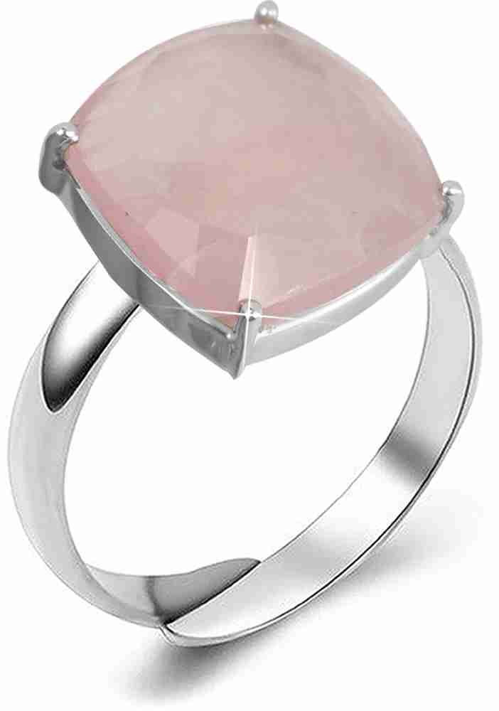 REIKI CRYSTAL PRODUCTS Rose Quartz Ring Reiki Healing Stone Adjustable Ring For Unisex Silver Jewellery Silver Quartz Silver Plated Ring Price in India Buy REIKI CRYSTAL PRODUCTS Rose Quartz Ring Reik...