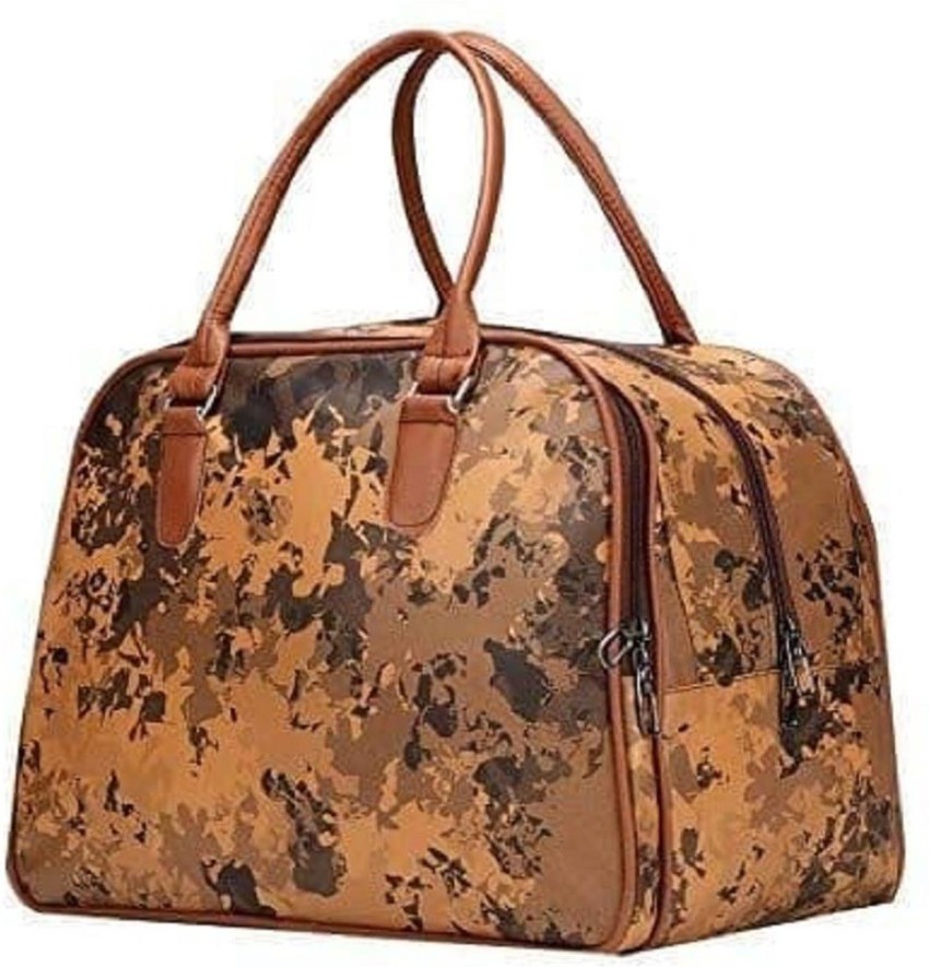 LIRZEG Travel Duffel Bag (Brown) Small Travel Bag - Price in India,  Reviews, Ratings & Specifications