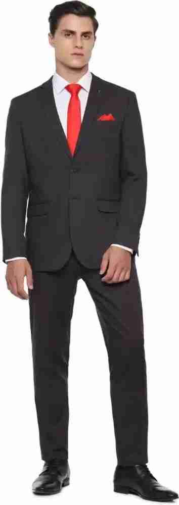 House Of U coat pant in black colour for men Solid Men Suit Buy