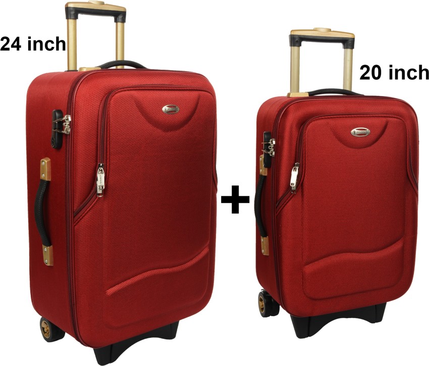 Buy STUNNERZ Soft Body Set of 3 Luggage Trolley Bag Travel Bags Suitcase  Small, Medium, Large ,Red Online at Best Prices in India - JioMart.