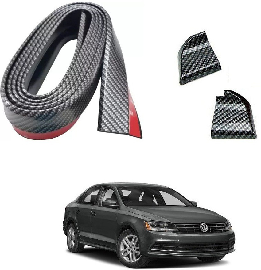 Qiisx Carbon Finish Trimmable Car Lip Spoiler For Volkswagen Jetta
