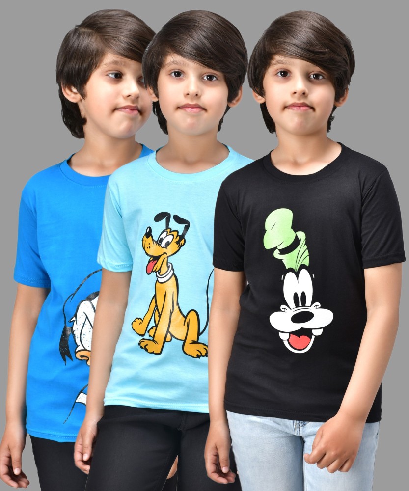 DISNEY BY MISS & CHIEF Boys Printed Pure Cotton T Shirt -  Round Neck