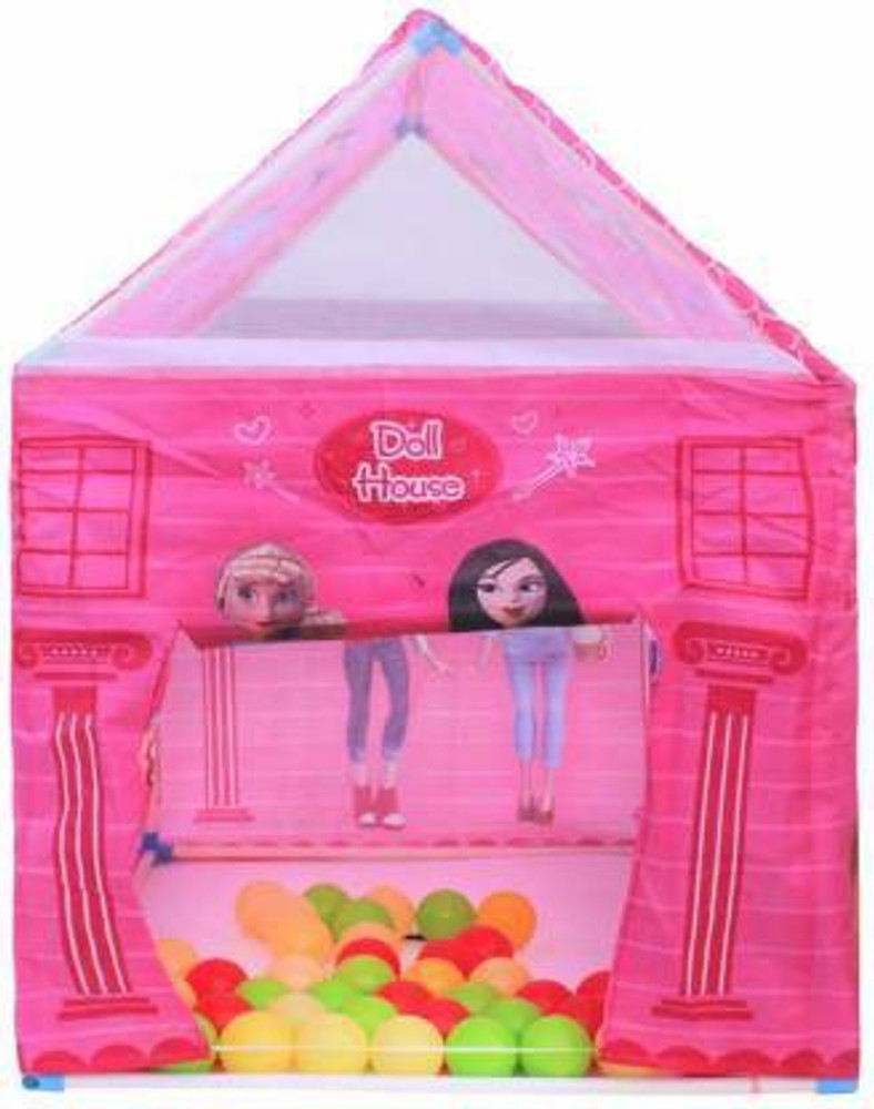 Childhood Premium DIY Princess Doll House Tent For Kids Barbie Tent House Recommended For 1 3 Year Kids Easy Assembly Girls Favourite Tent House Balls Not Included Flipkart