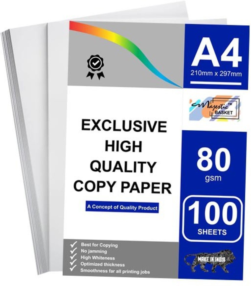 White A4 COPIER PAPER, For Print, GSM: Less than 80 at best price in Kolkata