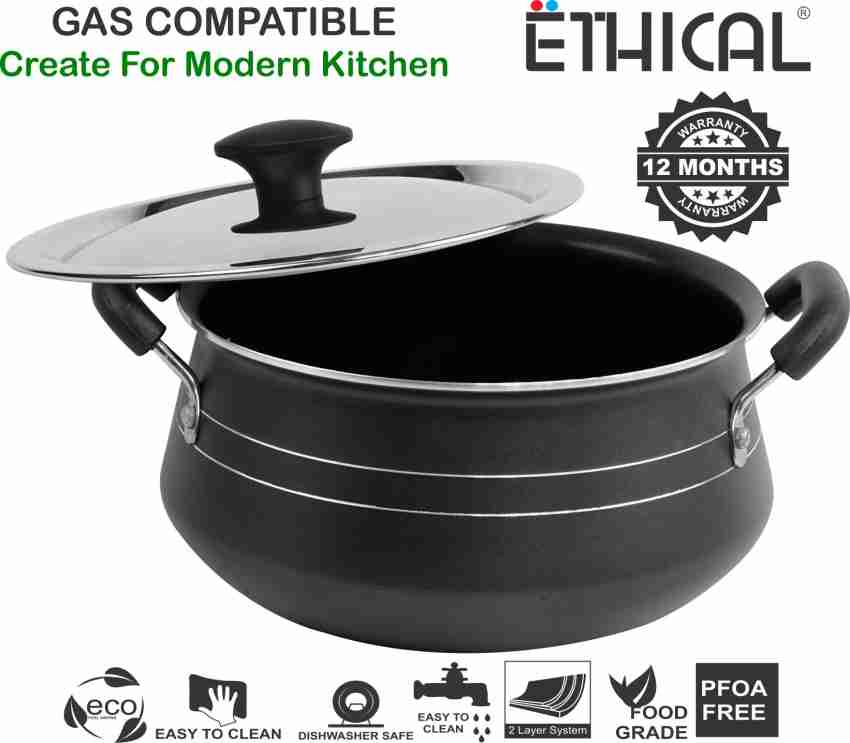 Authentic Biryani Handi Pot - 3.5L Capacity - Non-Stick Cooking Utensil 