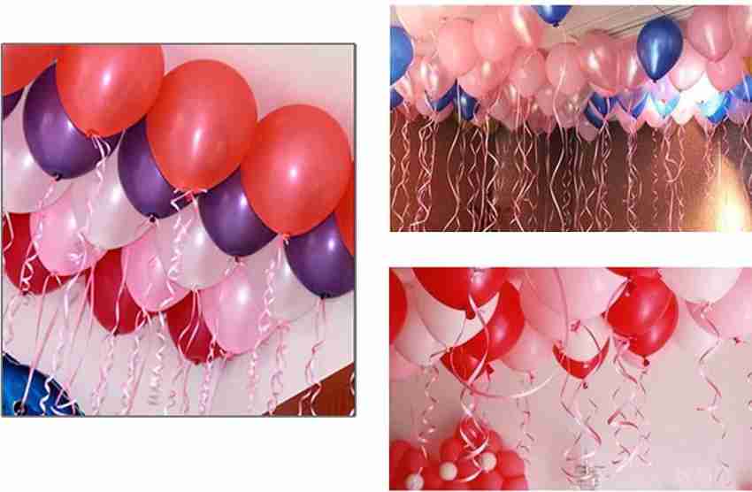 Cakeshala Birthday Popper Curly Car/Balloon Ribbon - Pink (Set of