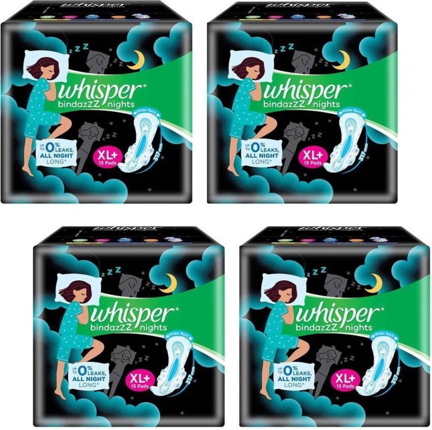 Whisper Sanitary Pads - Ultra Night XL+ 15 Pads — Quick Pantry