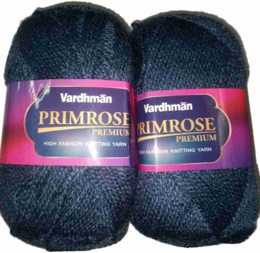 Primerose Wool Ball Hand Knitting Yarn/Art Craft, Needle Acrylic Knitting  Yarn 100gm Each (200GM) Dark Grey Shade NO.025 . shop for Vardhman Wool  products in India.