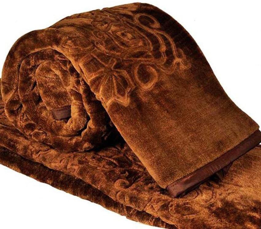 YOUNGMAN Floral Double Mink Blanket for Heavy Winter