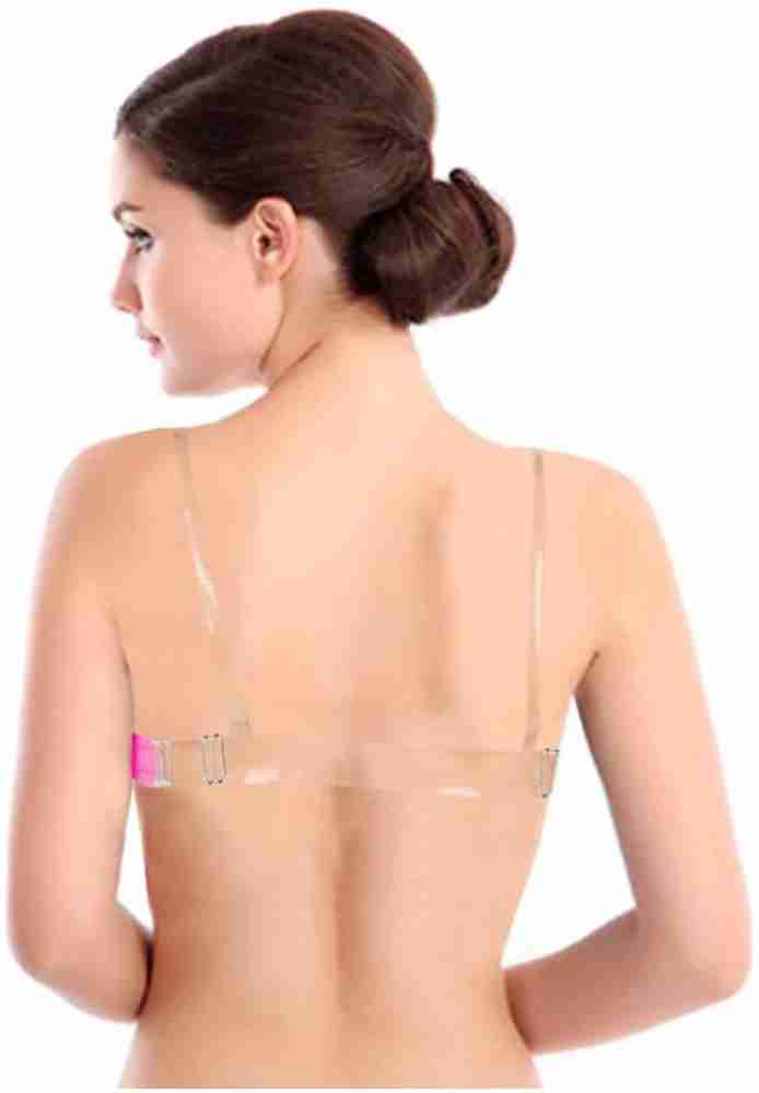 Buy back transparent strap bra in India @ Limeroad