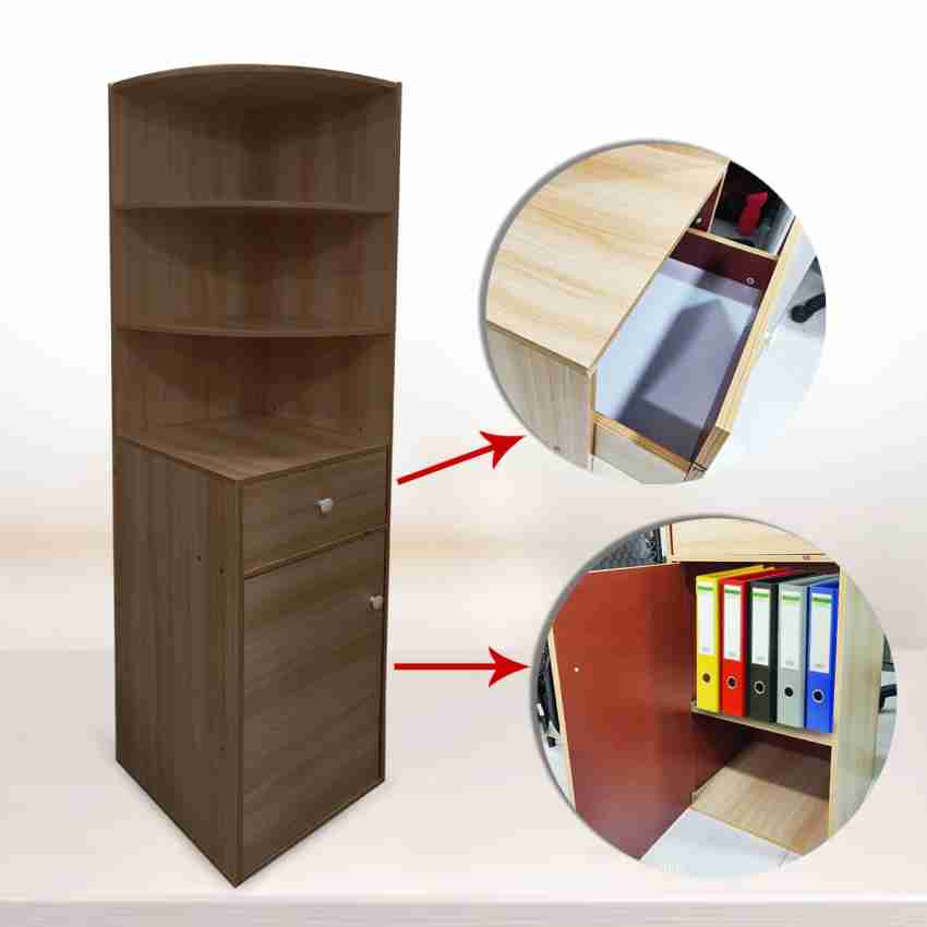 Buy Kawachi Wooden Corner Wall Decor Display Cabinet Bookshelf