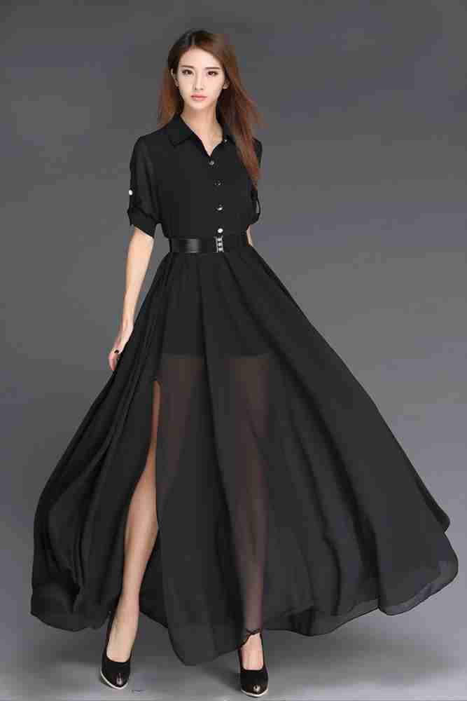 Hasti Women Fit and Flare Black Dress Buy Hasti Women Fit and Flare Black Dress Online at Best Prices in India Flipkart