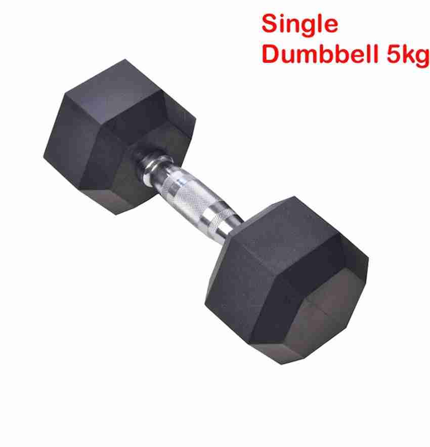 L AVENIR 5kg Single Piece Professional HEXAGONAL Rubber coated Fixed Weight Dumbbell Buy L AVENIR 5kg Single Piece Professional HEXAGONAL Rubber coated Fixed Weight Dumbbell Online at Best Prices in I...