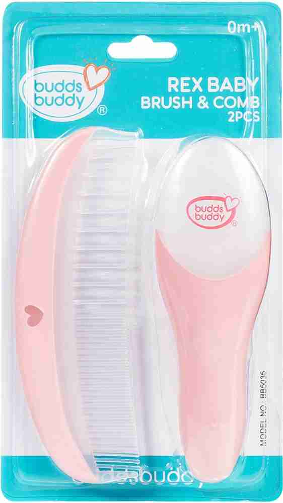 Buddsbuddy BPA Free Rex New Born Baby Brush Comb Set for infants