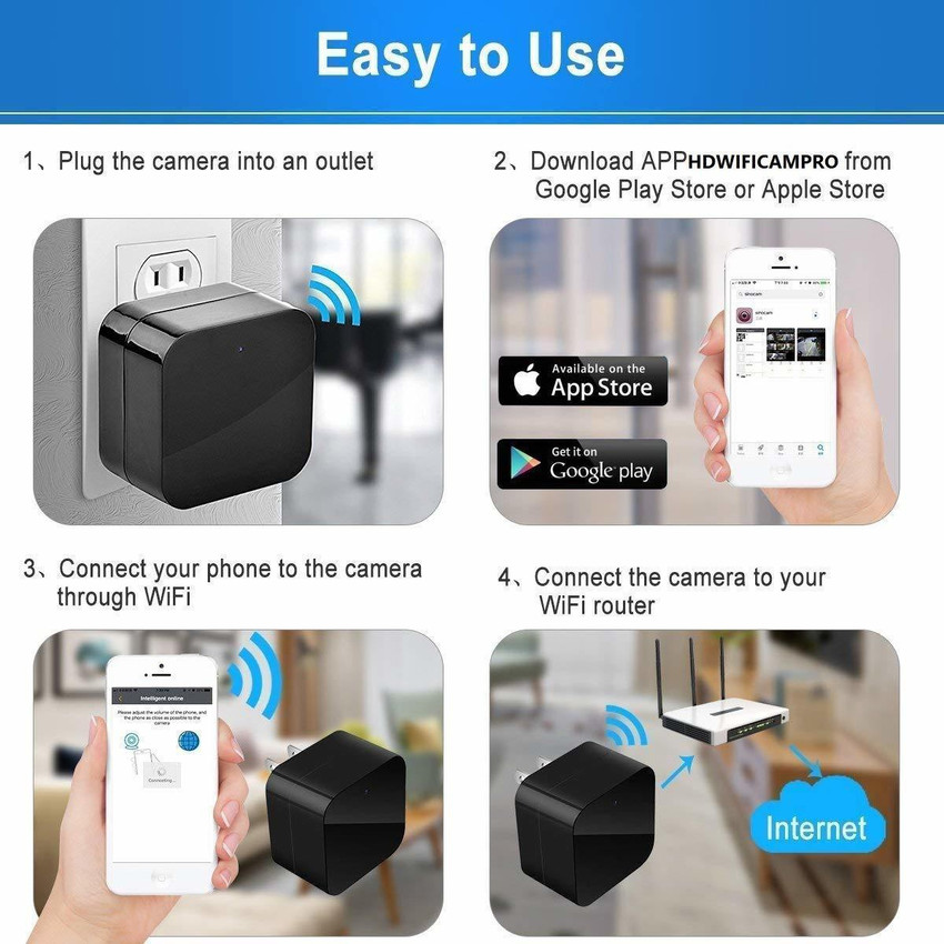 wall charger wifi camera