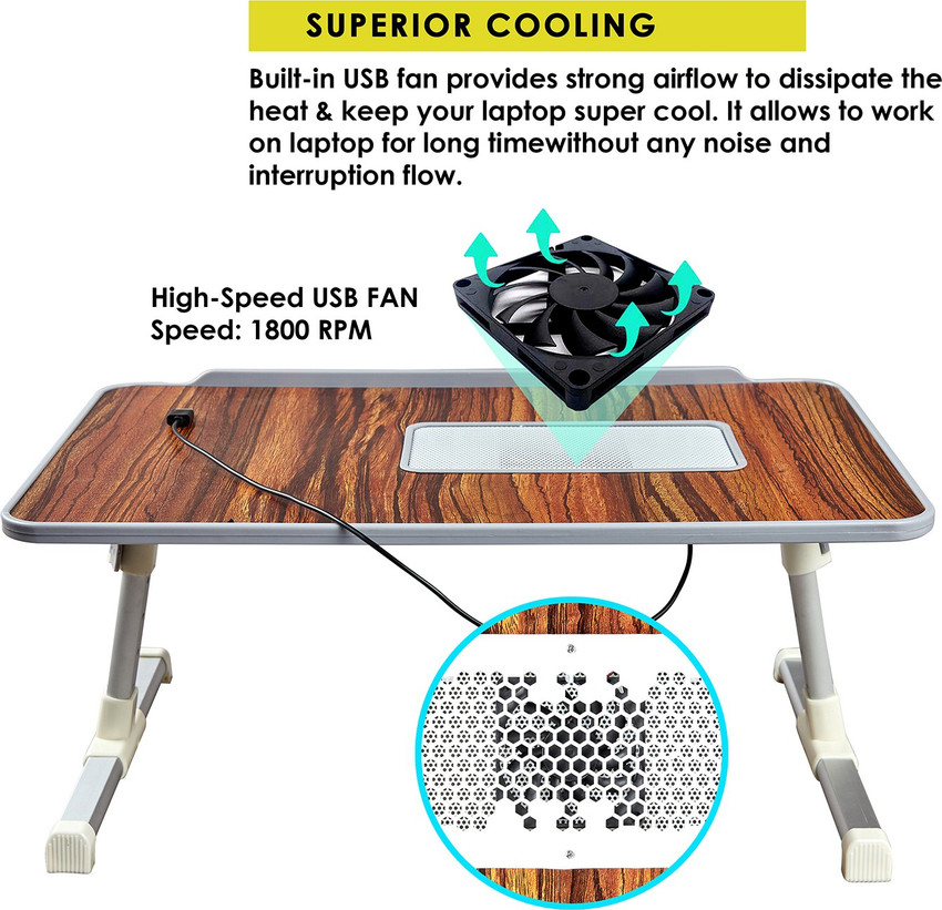 Laptop table with discount cooling fan flipkart