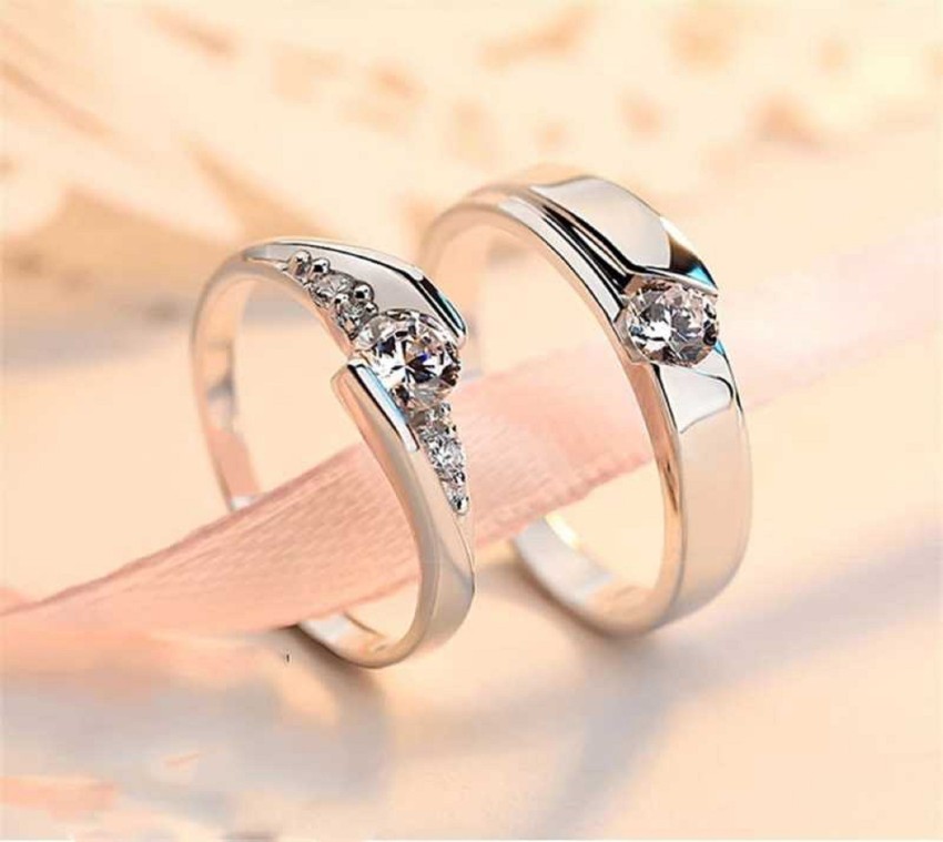 Simple Titanium Steel Glossy 18K Gold Plated Cross Love Heart Diamond Men  and Women Couple Rings - China Love Ring and Couple Rings price |  Made-in-China.com