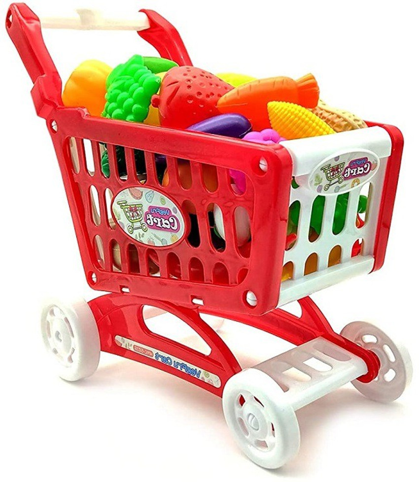 Mt hub Fruits and Vegetable Play Toy Set with Shopping Cart Fruits and Vegetable Play Toy Set with Shopping Cart Buy cart toys in India. shop for Mt hub products