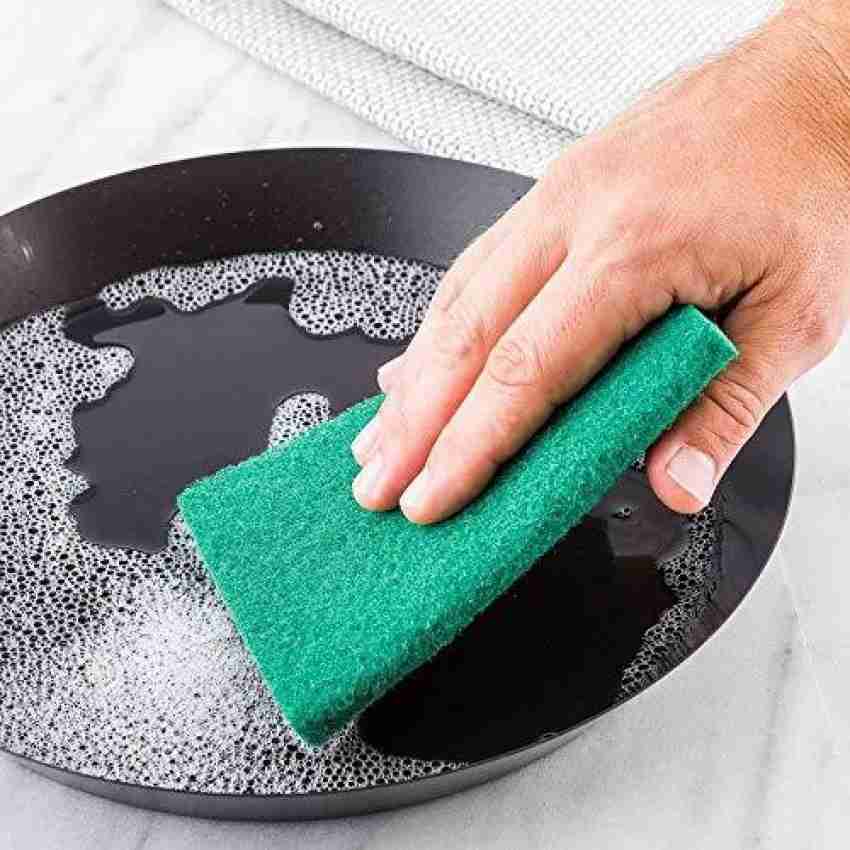 5/10/20PCS Scrub Sponges for Dishes Non-Scratch Microfiber Sponge