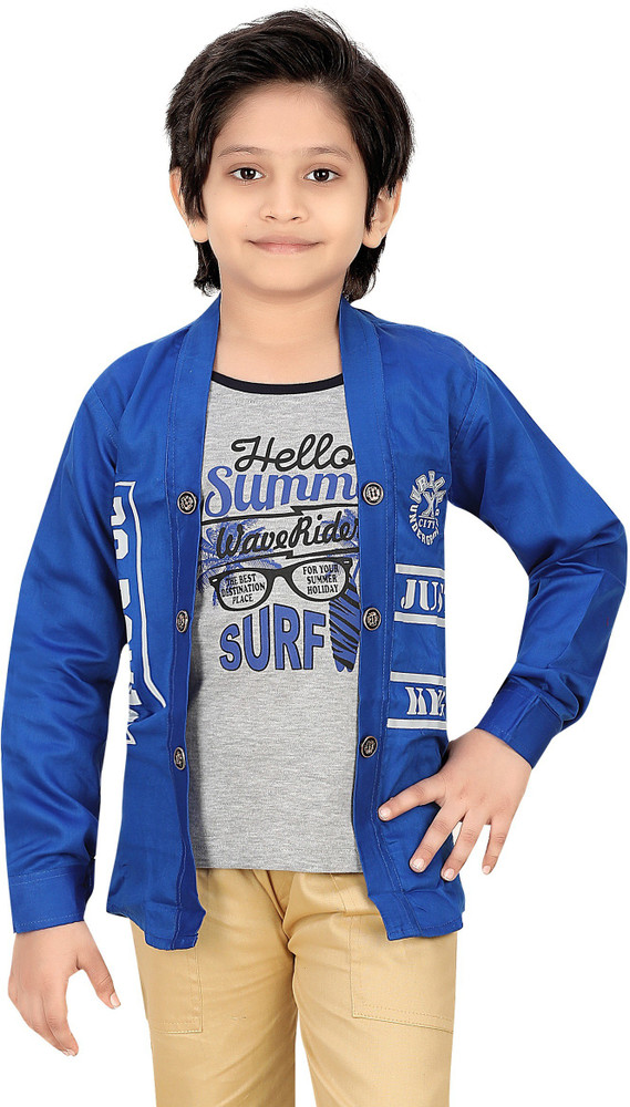 Boys long shrug top
