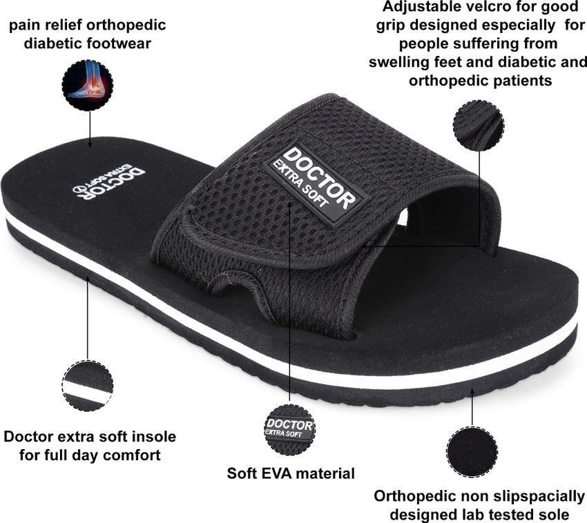 DOCTOR EXTRA SOFT Men DOCTOR EXTRA SOFT Ortho Care Diabetic Orthopaedic Comfort Dr Slippers Sliders and Flipflops For Men s and Boy s Slides Buy DOCTOR EXTRA SOFT Men DOCTOR EXTRA SOFT Ortho