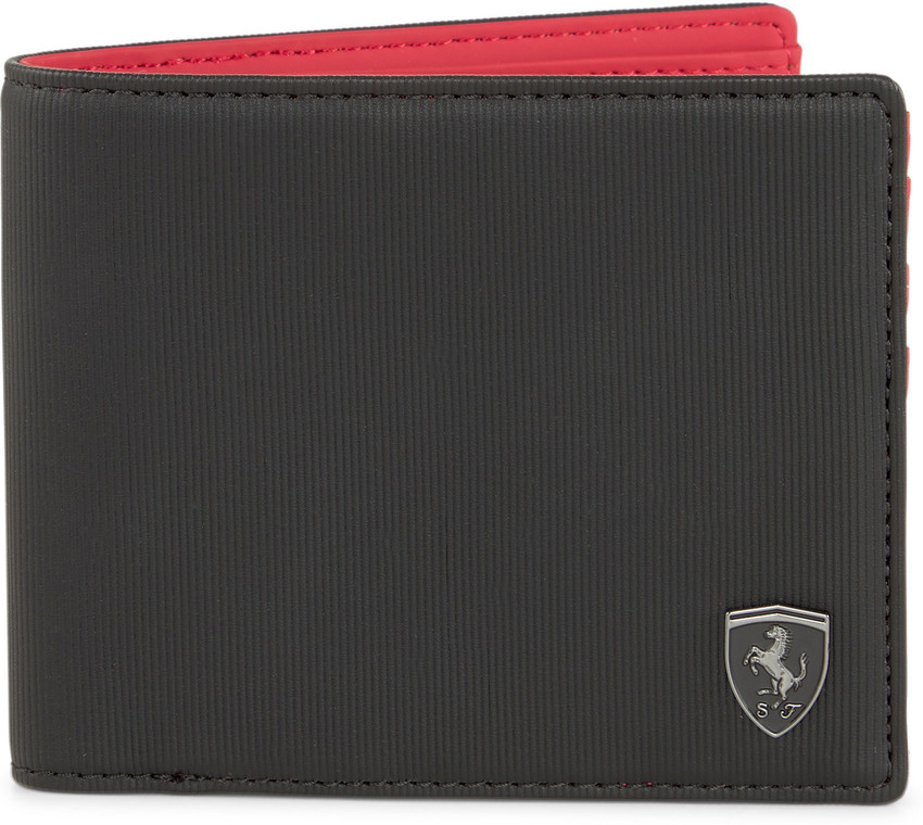 PUMA Men Black Artificial Leather Wallet Black Price in India