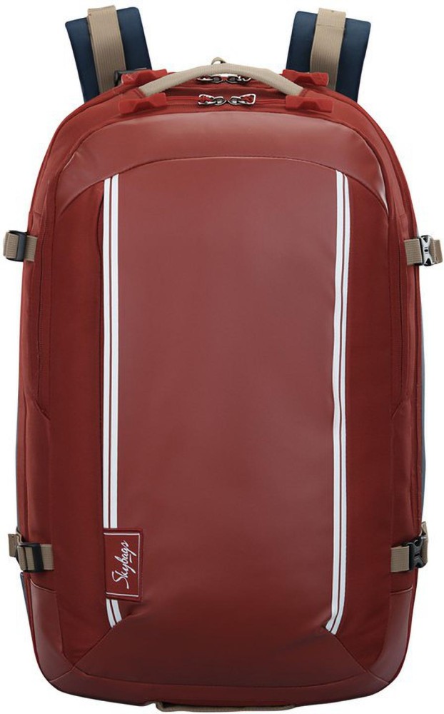 SKYBAGS PROTEKT 02 LAPTOP 27 L Laptop Backpack BLUE RED Price in India Flipkart